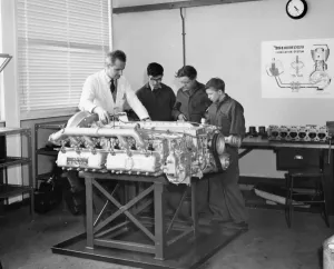 Apprentice Training School Print, 1963