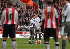 Professional Football Match Prints: Free Kick