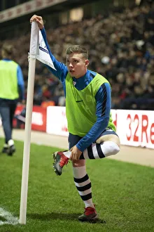 Ethan Walker Warms Up Pitch side Ethan Walker Warms Up Pitch side
