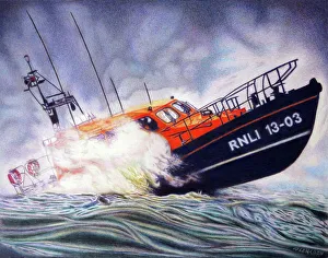 THE COLOURFUL STORM ( THE R AND J WELBURN RNLI EXMOUTH ) THE COLOURFUL STORM ( THE R AND J WELBURN RNLI EXMOUTH )