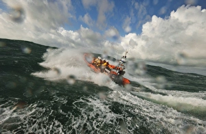 Trearddur Bay Atlantic 85 Hereford Endeavour B-847 during a training exercise in rough weather Trearddur Bay Atlantic 85 Hereford Endeavour B-847 during a training exercise in rough weather