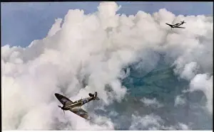 Me 109 Versus Spitfire Print