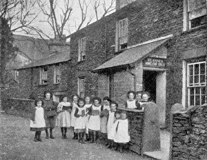 Early 20th-Century British Village Scene Print