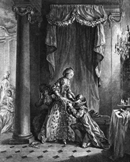 18th Century French Print: At the Ball