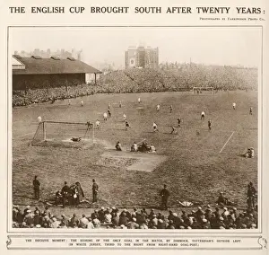 1921 FA Cup Final Print: Tottenham Hotspur's Dimmock scores the winning goal