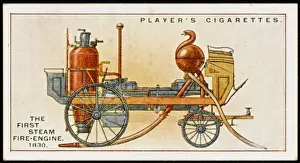 Vintage Firefighting Vehicles Prints: 1st Steam Fire Engine
