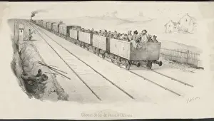 Historical Rail Transport Prints: 3rd Class Carriages