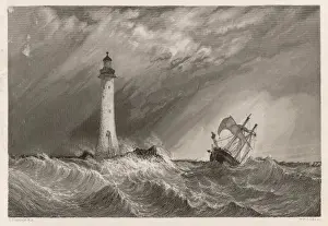 Third Eddystone Lighthouse Print