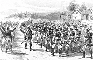 44th Gurkha Light Infantry leaving Shillong, Assam, 1891 44th Gurkha Light Infantry leaving Shillong, Assam, 1891