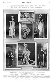 Prints of A montage of pictures published in The Sketch celebrating the life of Henry Paget, 5th Marquess of Anglesey Related Image Prints: 5th Marquess of Anglesey Theatre Roles Print 1905