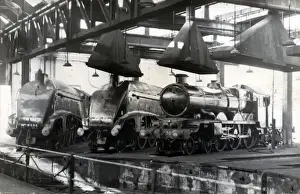 A4 Pacific Locomotives Print - York Railway Museum, 1960s