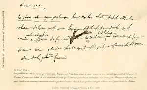 Napoleon Abdication Prints: Abdication of Napoleon