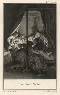 Print of Abelard Castrated, a 19th-century engraving