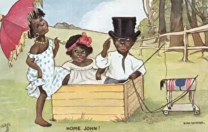 Framed Print : Print of Aboriginal Children at Play circa 1908 Framed Print : Print of Aboriginal Children at Play circa 1908