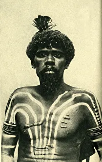 Aboriginal Karundi warrior, Queensland, Australia Aboriginal Karundi warrior, Queensland, Australia