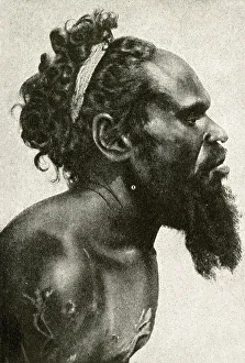 Aboriginal Warramunga man, Northern Territory, Australia Aboriginal Warramunga man, Northern Territory, Australia