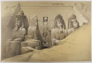 Rameses II Statue Prints: Abu Simbel / Egypt