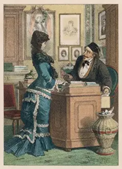 Mary Evans Print: Actress with Agent
