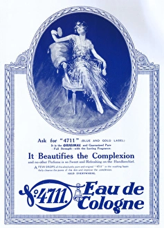 Advert for 4711 Eau de Cologne, London, 1922 Advert for 4711 Eau de Cologne, London, 1922