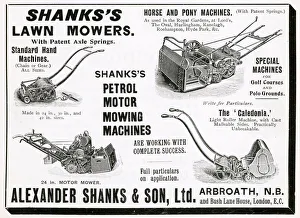 Advert for Alexander Shank & Son, Ltd lawn mowers 1905 Advert for Alexander Shank & Son, Ltd lawn mowers 1905