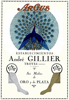 Advertisement for Andre Gillier stockings Advertisement for Andre Gillier stockings