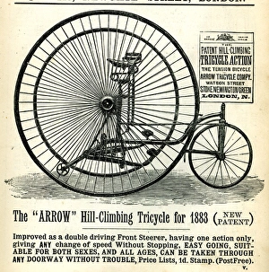 Advertisement, Arrow Hill-Climbing Tricycle Advertisement, Arrow Hill-Climbing Tricycle