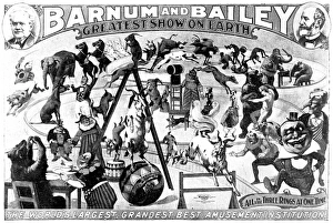 Advertisement for Barnum and Baileys Circus, 1897 Advertisement for Barnum and Baileys Circus, 1897
