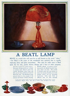 Advert for Beatl table lamps 1930 Advert for Beatl table lamps 1930