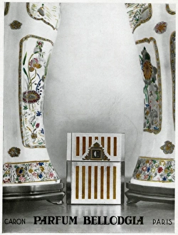 Advertisement for Bellodgia perfume by Caron Advertisement for Bellodgia perfume by Caron