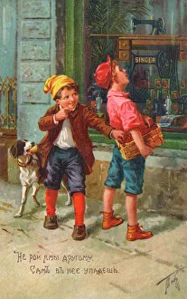 Advertising card for Singer Sewing Machines Advertising card for Singer Sewing Machines