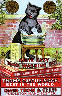 Advertising card for Thoms Castile Soap of Manchester Advertising card for Thoms Castile Soap of Manchester