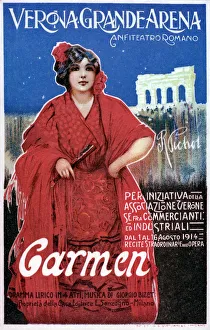 Advertisement for Carmen, playing at the Grande Arena Advertisement for Carmen, playing at the Grande Arena