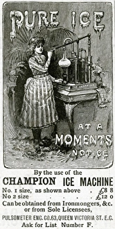 Advert for Champion Ice Machine 1889 Advert for Champion Ice Machine 1889