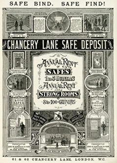 Advert for Chancery Lane safe deposit 1888 Advert for Chancery Lane safe deposit 1888