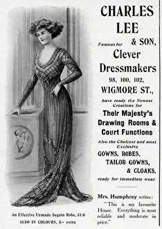 Advert for Charles Lee & Son dressmakers 1909 Advert for Charles Lee & Son dressmakers 1909
