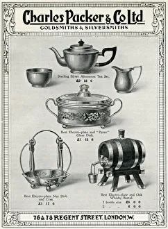 Advert for Charles Packer, electro-plate items 1927 Advert for Charles Packer, electro-plate items 1927