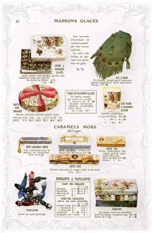 Vintage Chocolate Advert Prints: Advert / Choc Marrons