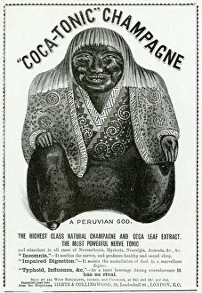 Advert for Coca-tonic, Champagne - nerve tonic 1897 Advert for Coca-tonic, Champagne - nerve tonic 1897
