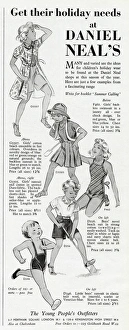 Advert for Daniel Neal childrens holiday wear 1938 Advert for Daniel Neal childrens holiday wear 1938