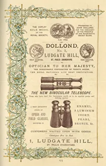 Advert, Dollond Opticians, Ludgate Hill, London Advert, Dollond Opticians, Ludgate Hill, London
