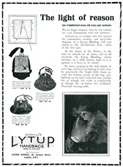 Advert for Dunhill's Lytup Handbags 1923 Advert for Dunhill's Lytup Handbags 1923