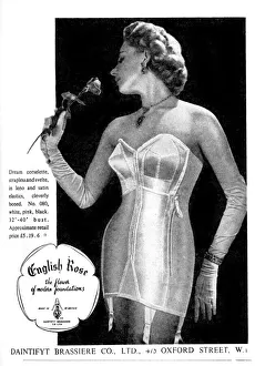 Advert for English Rose dream corselette, 1952 Advert for English Rose dream corselette, 1952