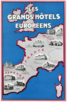 Advertisement for European hotels 1929 Advertisement for European hotels 1929