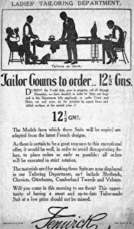 Fenwick Tailoring Advertisement Print, 12.5 Guineas