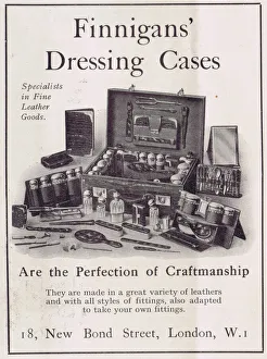 Advert for Finnigans Dressing Cases, London, 1921 Advert for Finnigans Dressing Cases, London, 1921