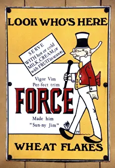 Late 20th Century Advert Print: Sunny Jim Force Flakes