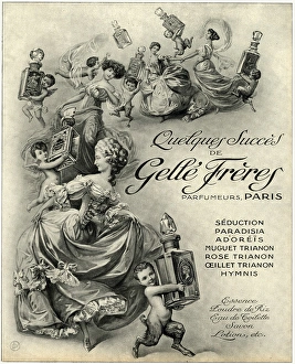 Advert for Gell順r貥s, perfume, Seduction 1910 Advert for Gell順r貥s, perfume, Seduction 1910