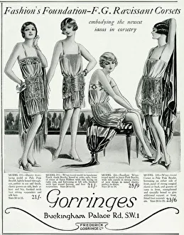 Advert for Gorringes womens underwear 1927 Advert for Gorringes womens underwear 1927