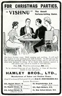 Advert for Hamley Bros fortune-telling game 1905 Advert for Hamley Bros fortune-telling game 1905