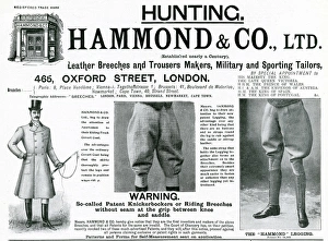 Advert for Hammond & Co. Ltd mens leggings 1904 Advert for Hammond & Co. Ltd mens leggings 1904